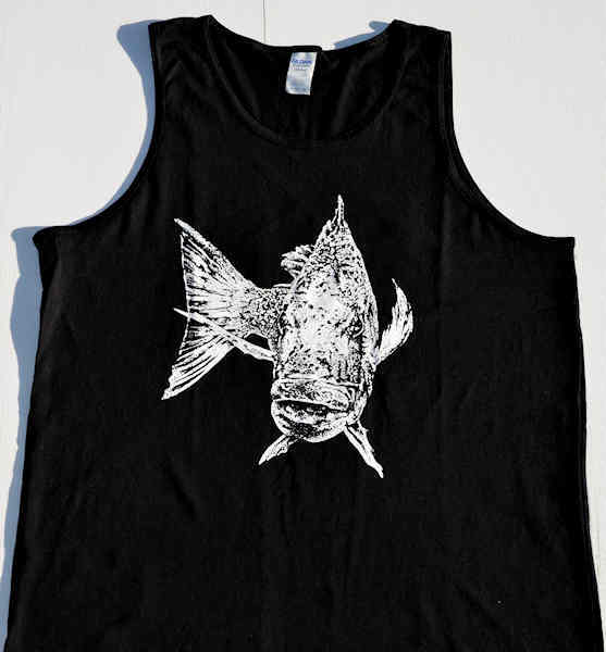 Singlet Snapper/NZ Snapper Skeleton Print