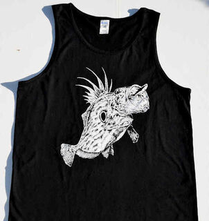 Singlet John Dory/NZ Snapper Skeleton Print