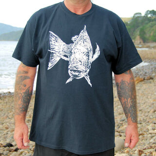 T-Shirt Snapper/Snapper Fern Skeleton - Black